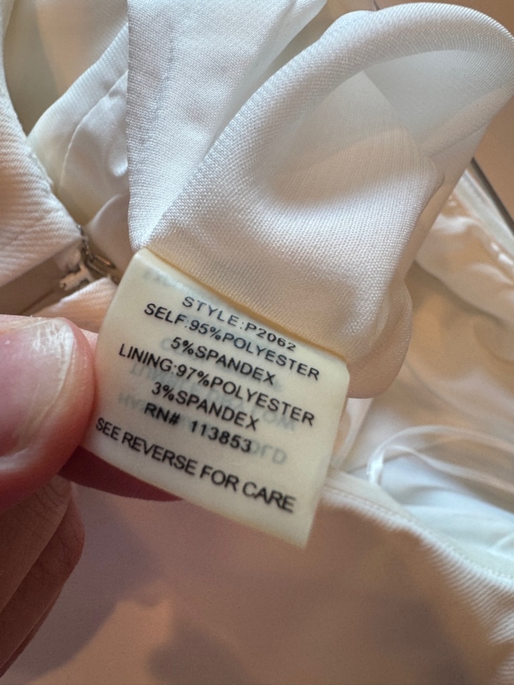 NWOT Sugarlips (L) Strapless Flounce Romper White - Picture 8 of 11